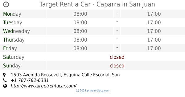target rent a car guaynabo