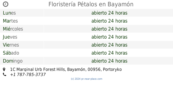 horarios, contactos