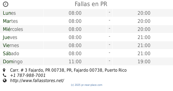 horarios. Grandes almacenes dirección. de noche